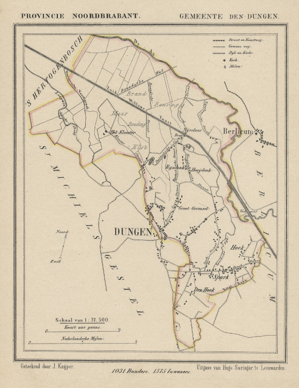 map communityplan Gemeente Den Dungen by Kuyper (Kuijper)