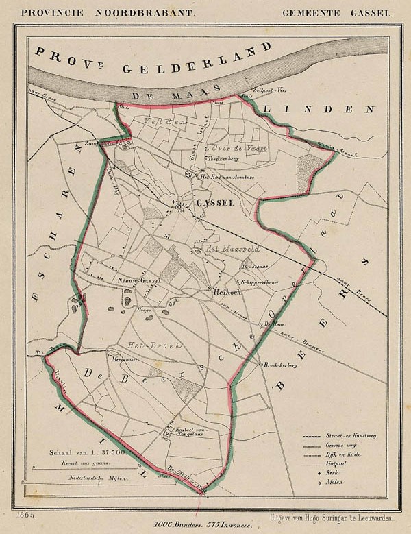 map communityplan Gemeente Gassel by Kuyper (Kuijper)