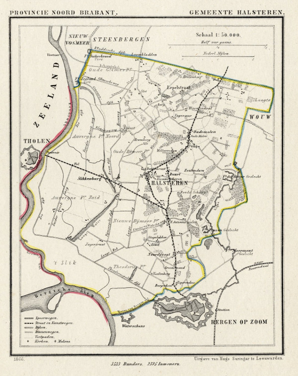 map communityplan Gemeente Halsteren by Kuyper (Kuijper)