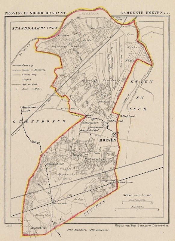 map communityplan Gemeente Hoeven c.a. by Kuyper (Kuijper)