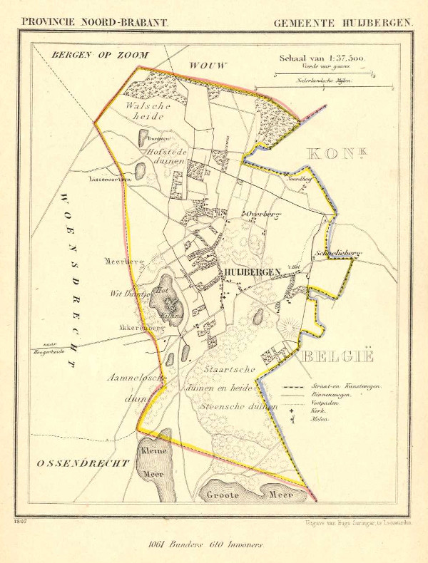 map communityplan Gemeente Huijbergen by Kuyper (Kuijper)