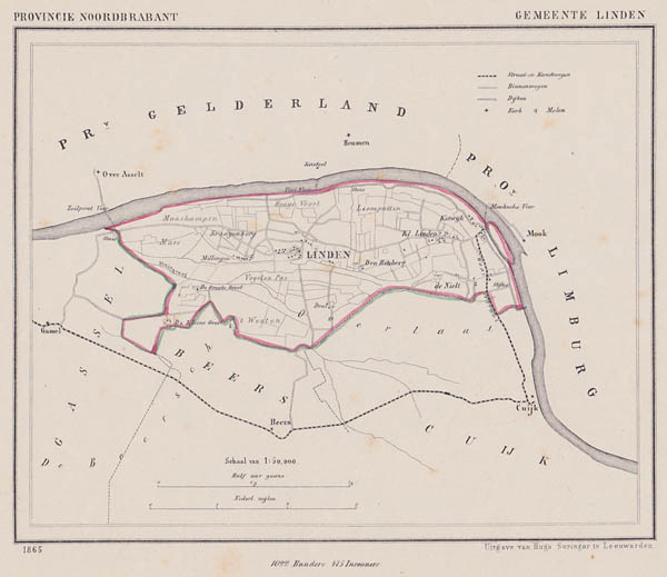 map communityplan Gemeente Linden by Kuyper (Kuijper)