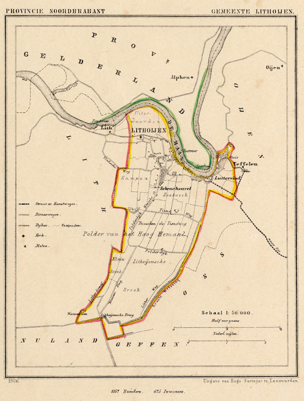 map communityplan Gemeente Lithoijen by Kuyper (Kuijper)