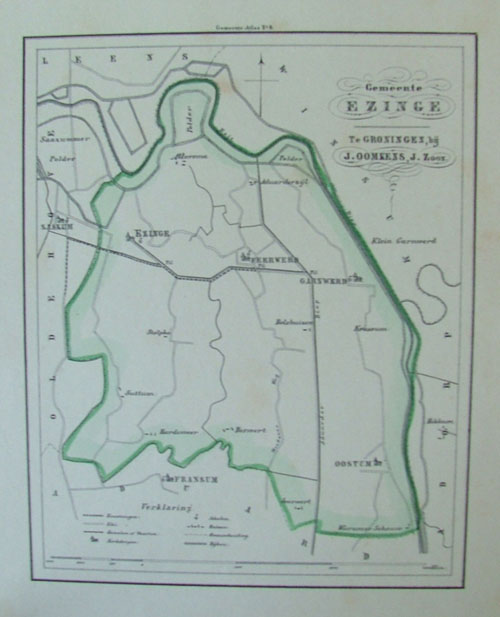 map communityplan Gemeente Ezinge by Fehse