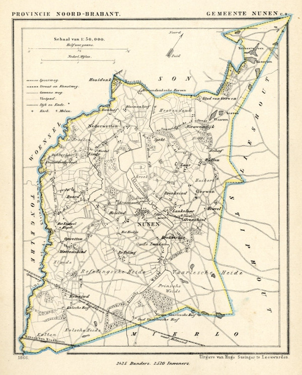 map communityplan Gemeente Nunen c.a. by Kuyper (Kuijper)