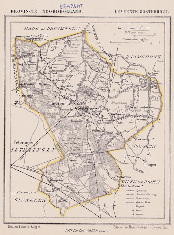 map communityplan Gemeente Oosterhout by Kuyper (Kuijper)