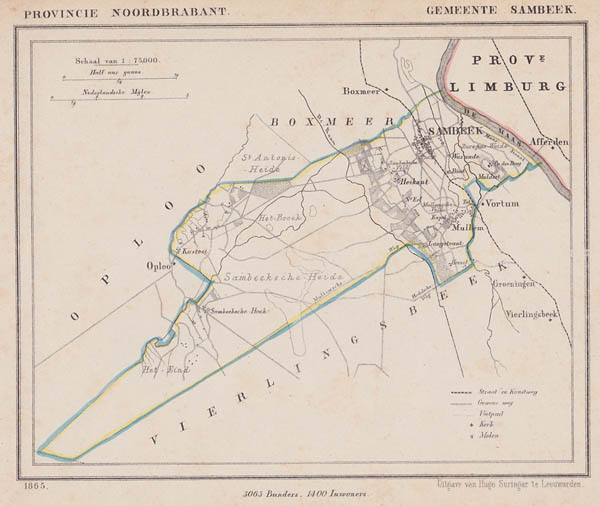 map communityplan Gemeente Sambeek by Kuyper (Kuijper)