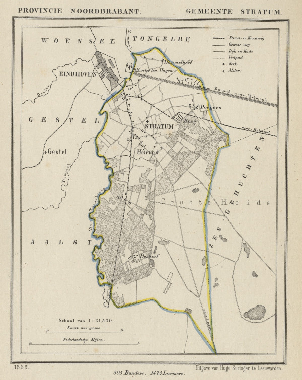 map communityplan Gemeente Stratum by Kuyper (Kuijper)