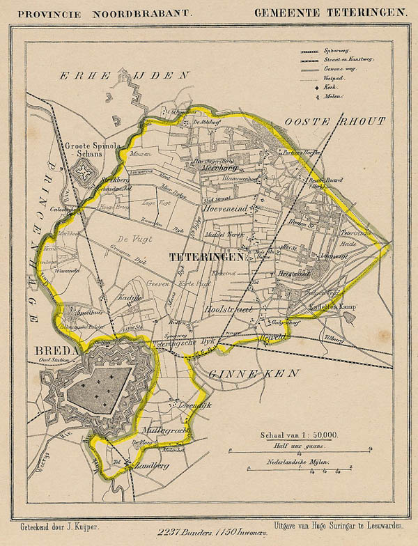 map communityplan Gemeente Teteringen by Kuyper (Kuijper)