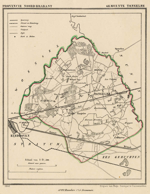 map communityplan Gemeente Tongelre by Kuyper (Kuijper)