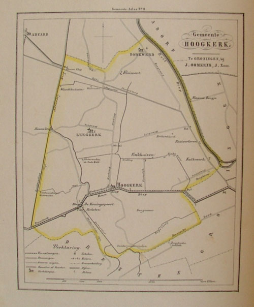 map communityplan Gemeente Hoogkerk by Fehse
