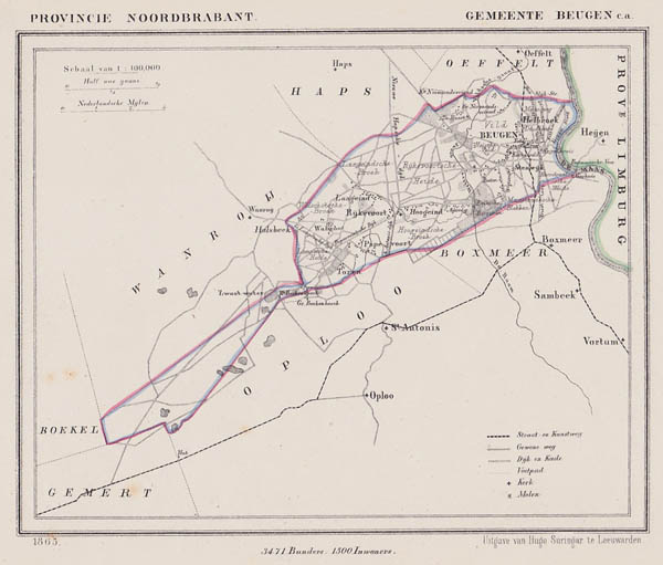 map communityplan Gemeente Beugen c.a. by Kuyper (Kuijper)