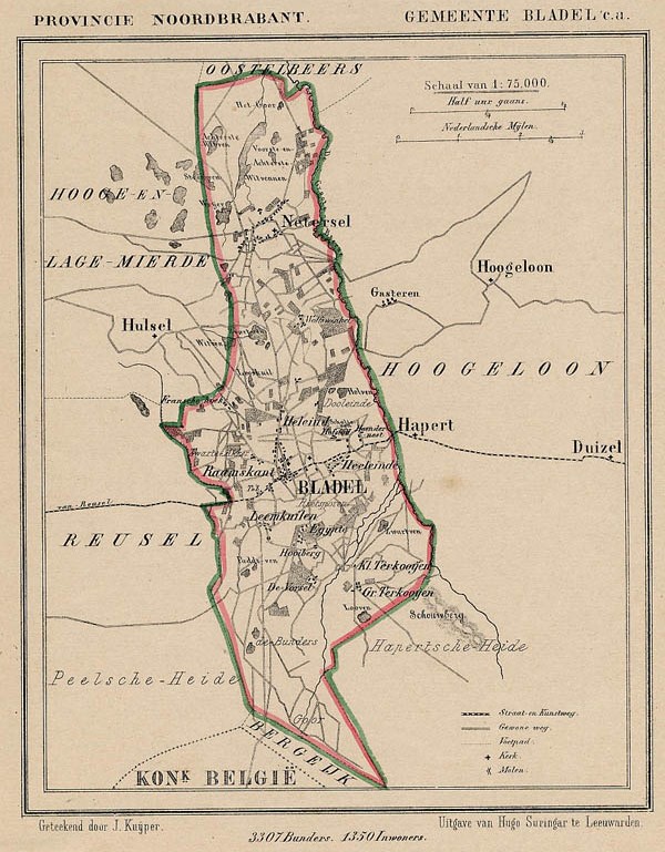 map communityplan Gemeente Bladel c.a. by Kuyper (Kuijper)