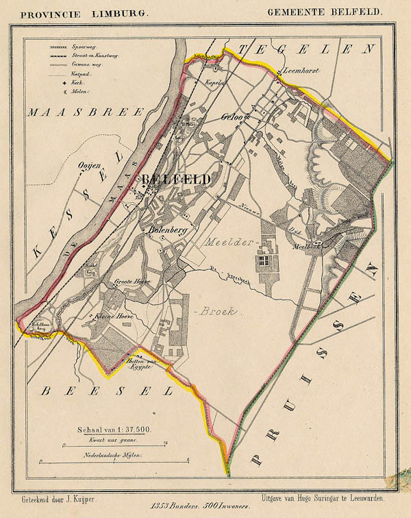 map communityplan Gemeente Belfeld by Kuyper (Kuijper)