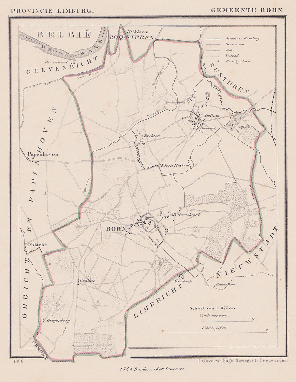 map communityplan Gemeente Born by Kuyper (Kuijper)