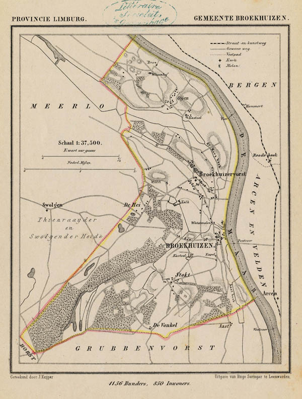 map communityplan Gemeente Broekhuizen by Kuyper (Kuijper)