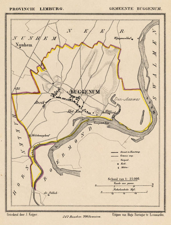 map communityplan Gemeente Buggenum by Kuyper (Kuijper)