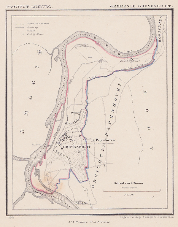 map communityplan Gemeente Grevenbicht by Kuyper (Kuijper)