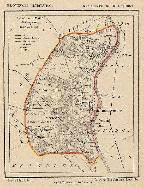 map communityplan Gemeente Grubbenvorst by Kuyper (Kuijper)