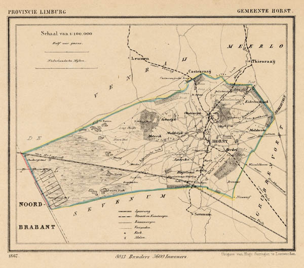 map communityplan Gemeente Horst by Kuyper (Kuijper)