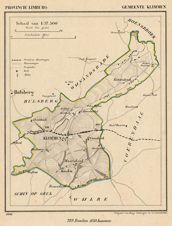 map communityplan Gemeente Klimmen by Kuyper (Kuijper)