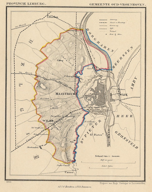 map communityplan Gemeente Oud-Vroenhoven by Kuyper (Kuijper)