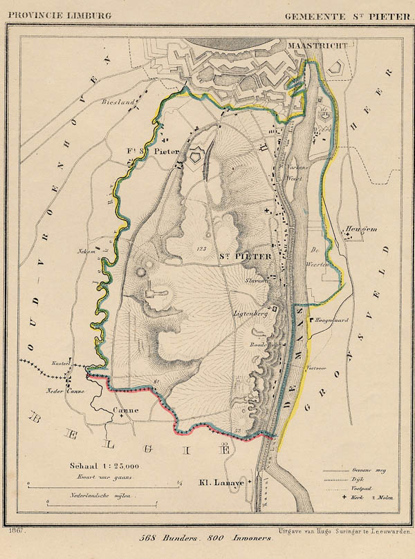 map communityplan Gemeente Sint Pieter by Kuyper (Kuijper)