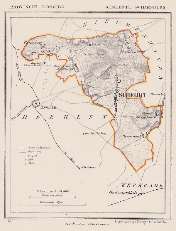 map communityplan Gemeente Schaesberg by Kuyper (Kuijper)