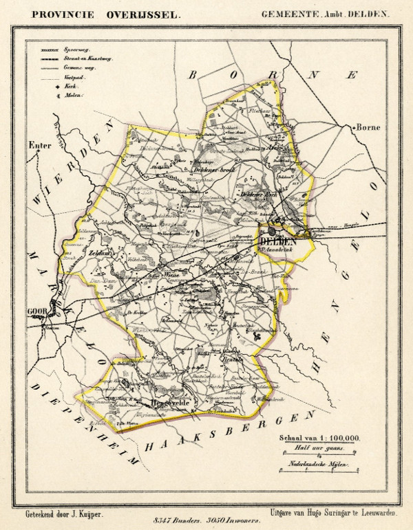 map communityplan Gemeente Delden-ambt by Kuyper (Kuijper)