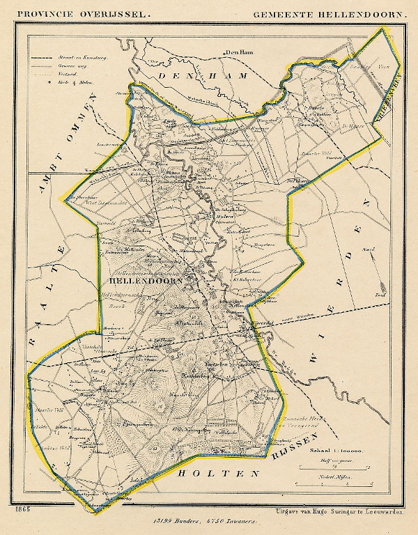 map communityplan Gemeente Hellendoorn by Jacob Kuyper (Kuijper)