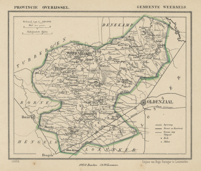 Gemeente Weerselo by Jacob Kuyper (Kuijper)