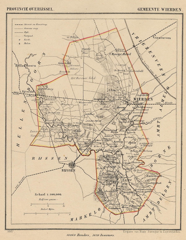 map communityplan Gemeente Wierden by Jacob Kuyper (Kuijper)