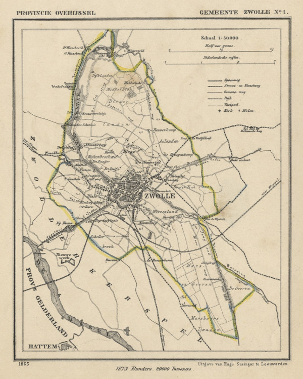 map communityplan Gemeente Zwolle by Jacob Kuyper (Kuijper)