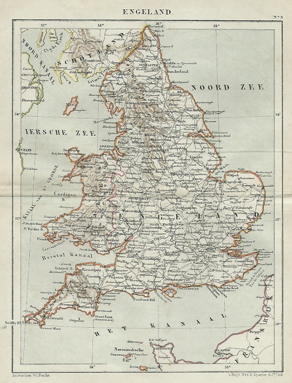 map Engeland by Kuyper (Kuijper)
