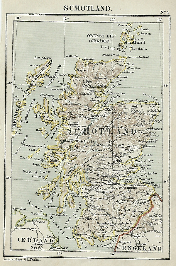 map Schotland by Kuyper (Kuijper)
