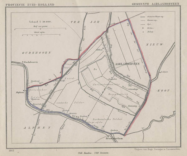 map communityplan Gemeente Aarlanderveen by Kuyper (Kuijper)