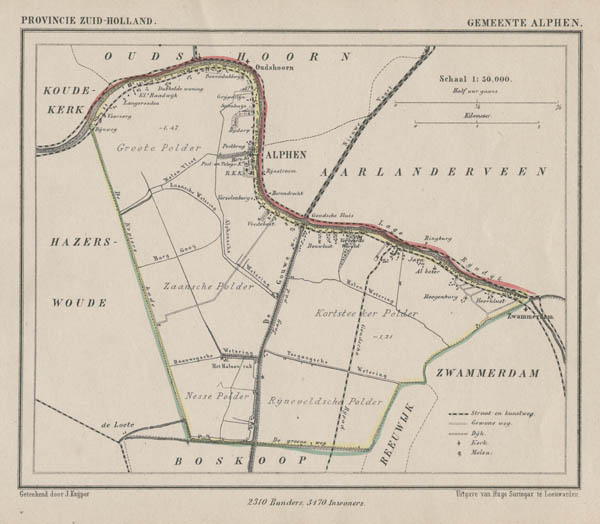 map communityplan Gemeente Alphen by Kuyper (Kuijper)