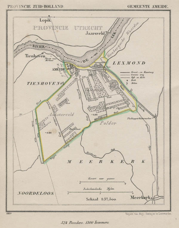 map communityplan Gemeente Ameide by Kuyper (Kuijper)