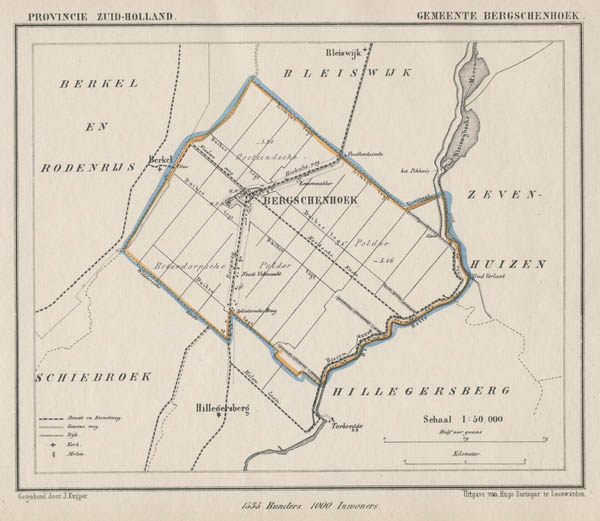 map communityplan Gemeente Bergschenhoek by Kuyper (Kuijper)