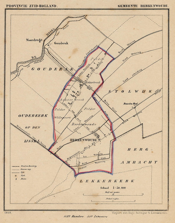 map communityplan Gemeente Berkenwoude by Kuyper (Kuijper)