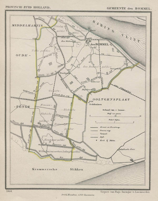 map communityplan Gemeente den Bommel by Kuyper (Kuijper)