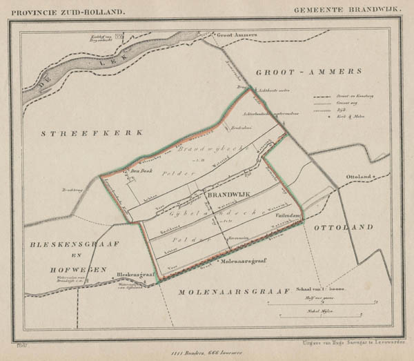 map communityplan Gemeente Brandwijk by Kuyper (Kuijper)