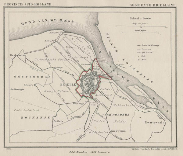 map communityplan Gemeente Brielle by Kuyper (Kuijper)