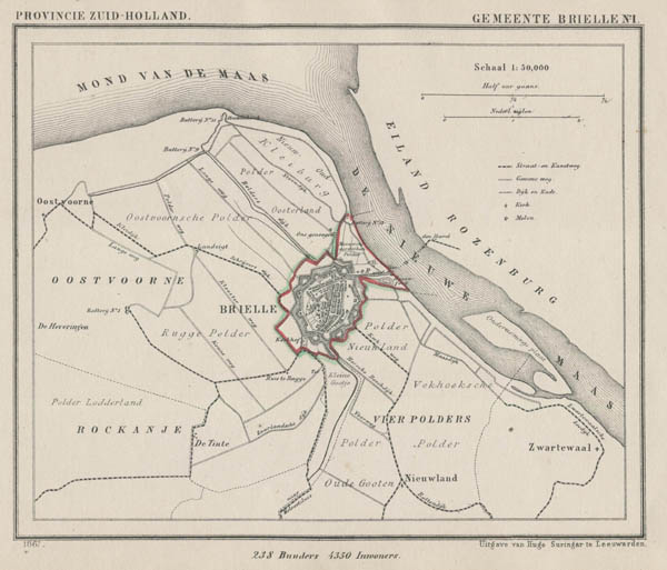 map communityplan Gemeente Brielle by Kuyper (Kuijper)