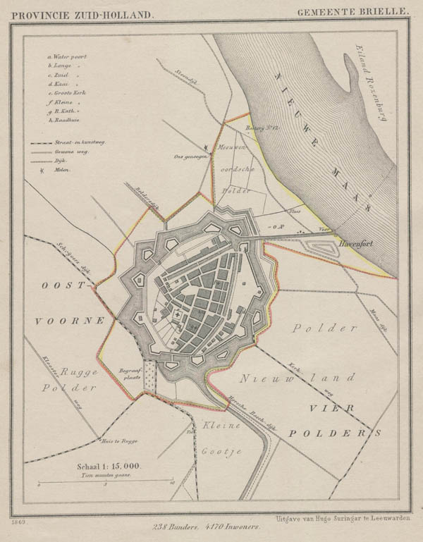 map communityplan Gemeente Brielle-stad by Kuyper (Kuijper)