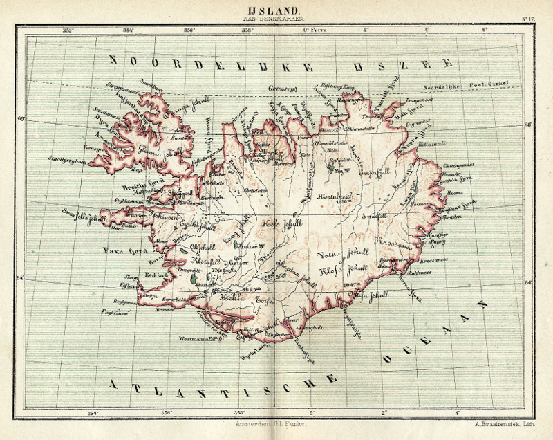 IJsland aan Denemarken by Kuyper (Kuijper)