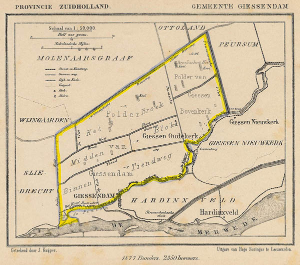 map communityplan Gemeente Giessendam by Kuyper (Kuijper)