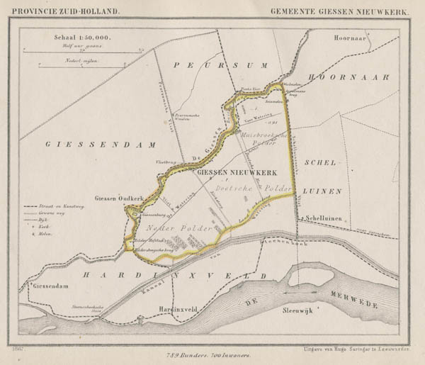 map communityplan Gemeente Giessen Nieuwkerk by Kuyper (Kuijper)