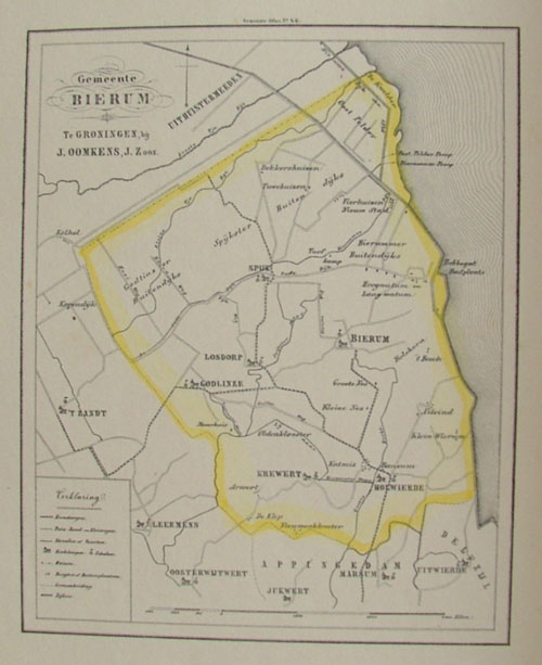 map communityplan Gemeente Bierum by Fehse