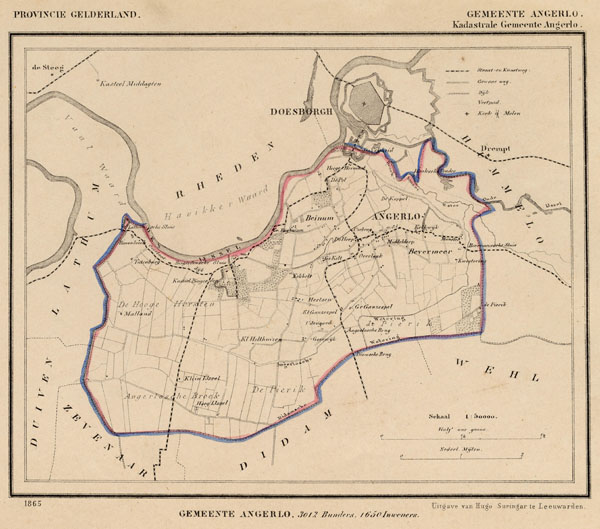 map communityplan Angerlo (Kad gem Angerlo) by Kuyper (Kuijper)